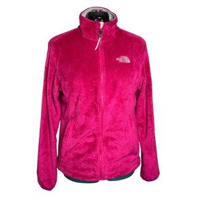 The North Face Womens Pink Fleece Full Zip Jacket Size Large Warm Outerwear